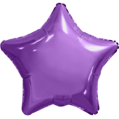 Воздушный шар без рисунка (18''/46 см) Звезда, Пурпурный