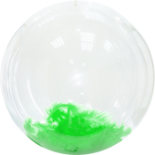 Сфера с зелёными перьями (56 см)